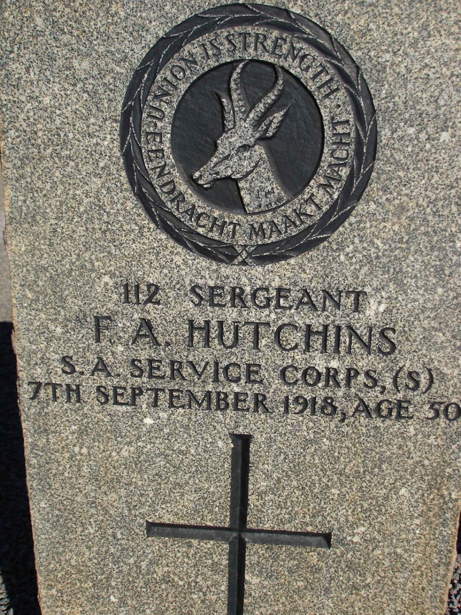 HUTCHINS F.A. -1918