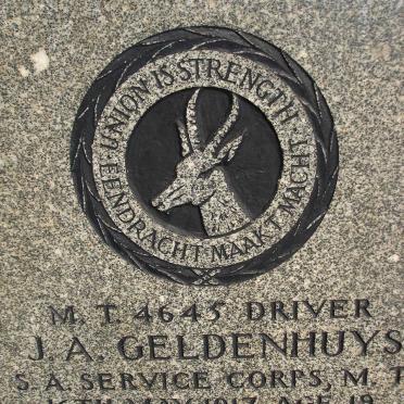 GELDENHUYS J.A. -1917