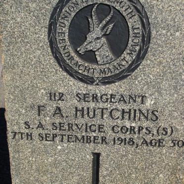 HUTCHINS F.A. -1918