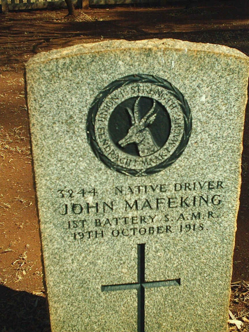 MAFEKING John -1918