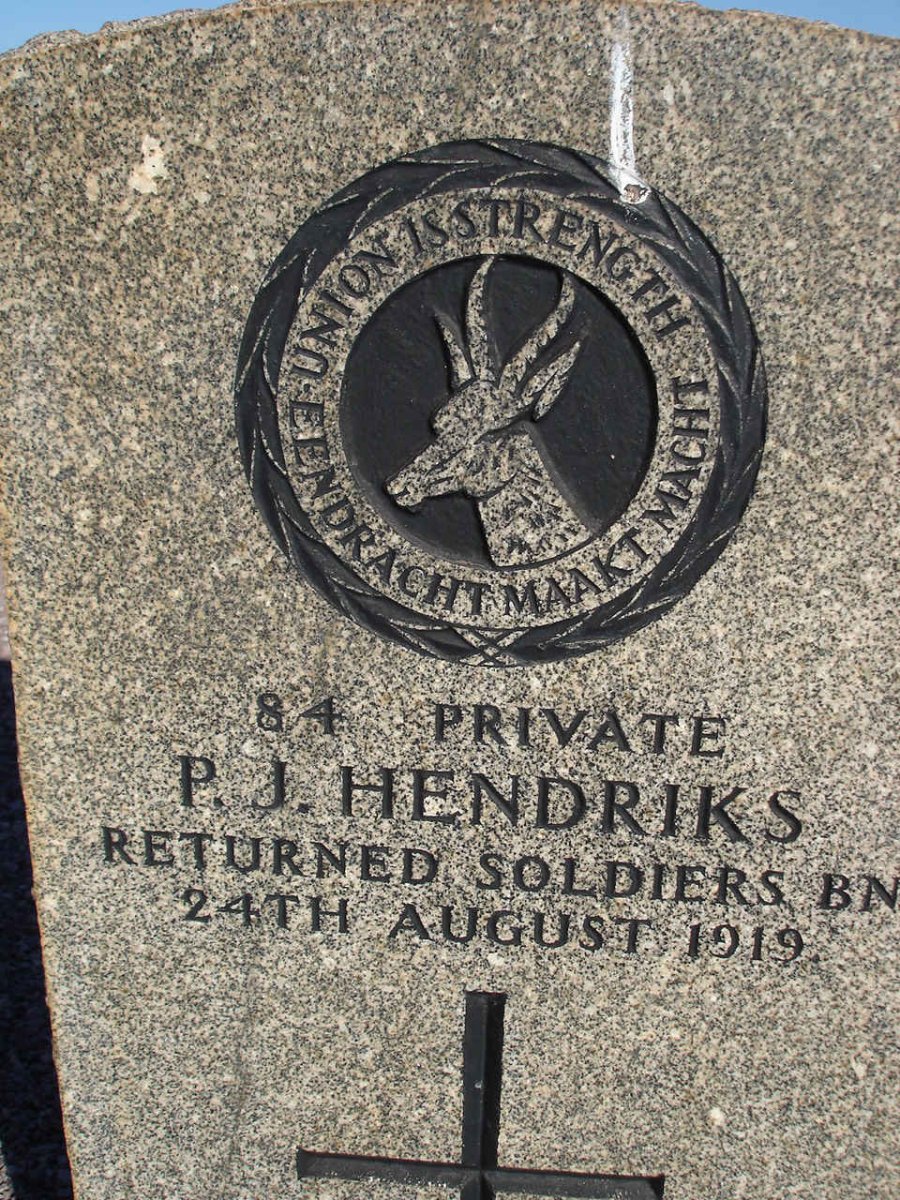 HENDRIKS P.J. -1919