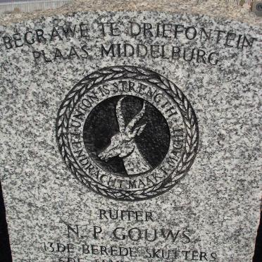 GOUWS N.P. -1915