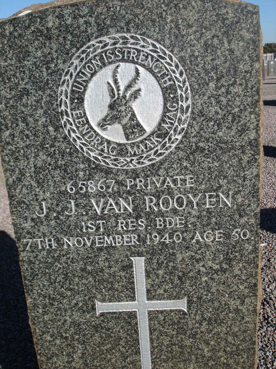 ROOYEN J.J., van -1940