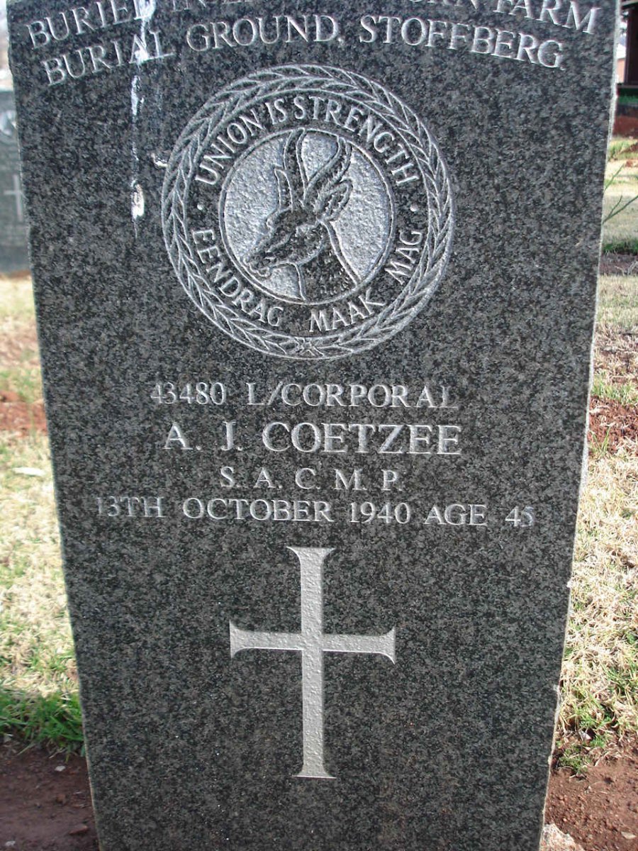 COETZEE A.J. -1940