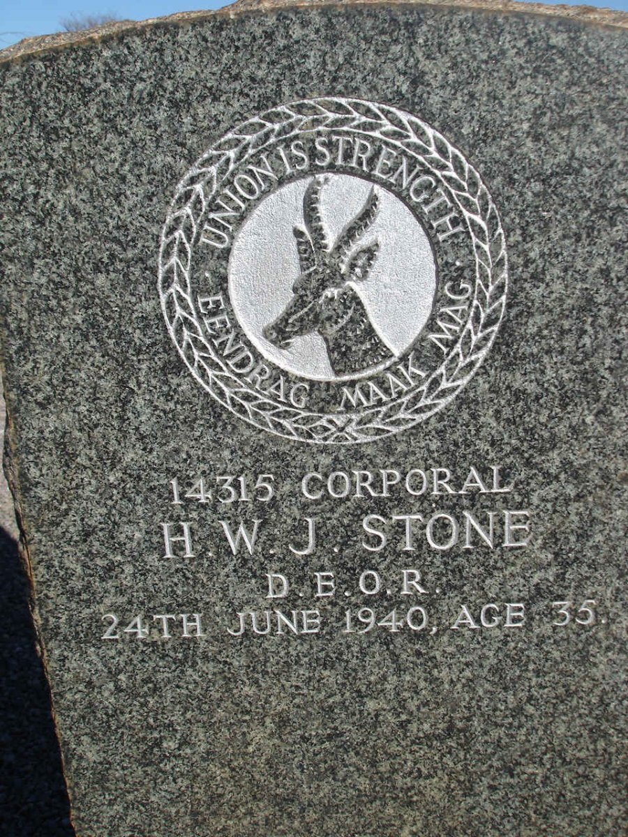 STONE H.W.J. -1940