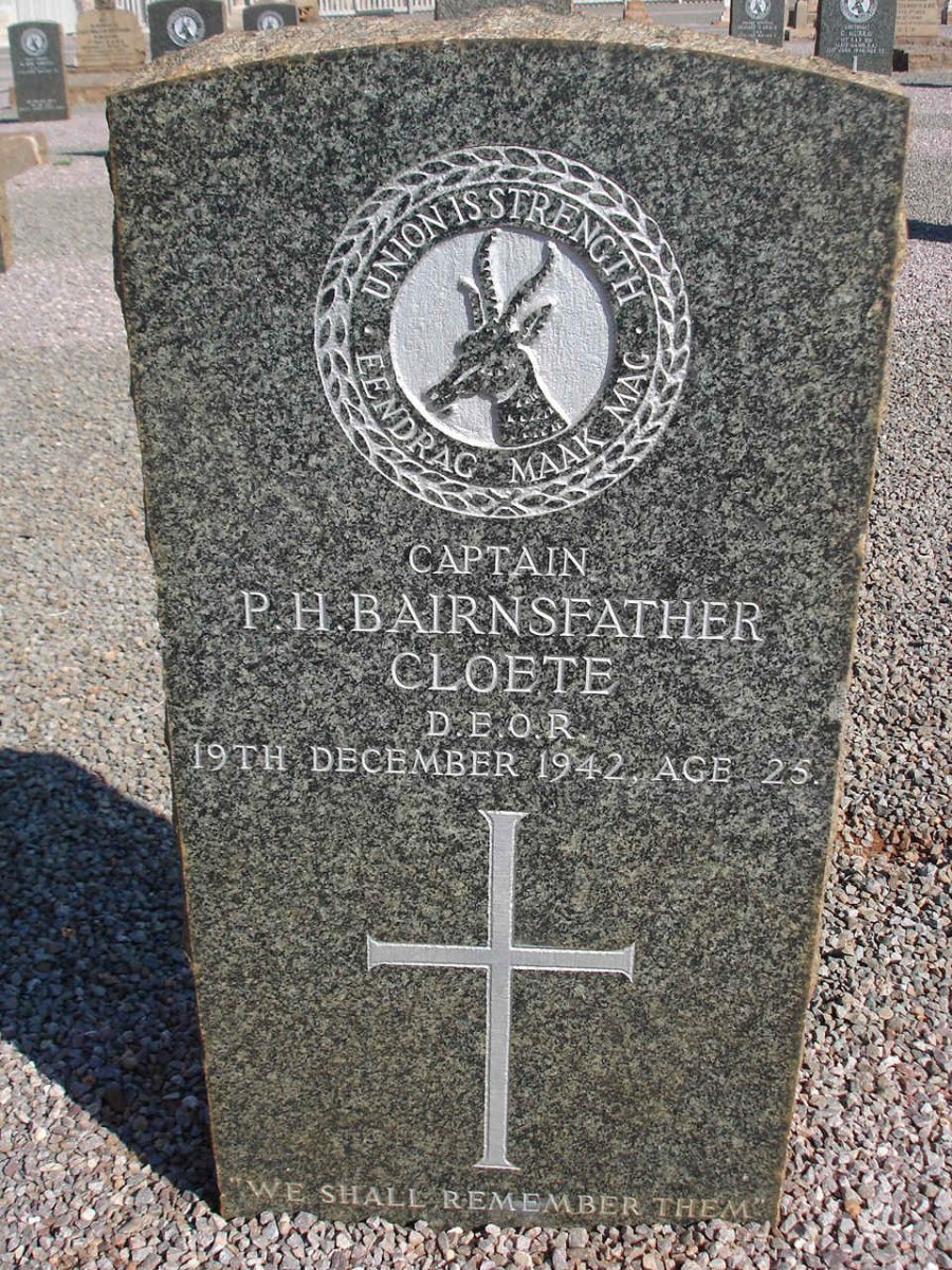 CLOETE P.H. Bairnsfather -1942