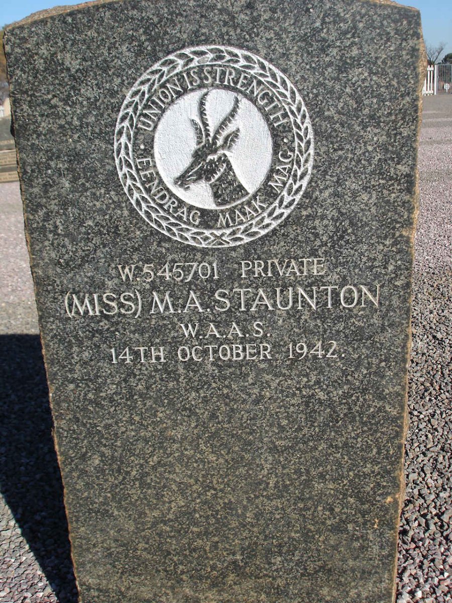 STAUNTON M.A. -1942