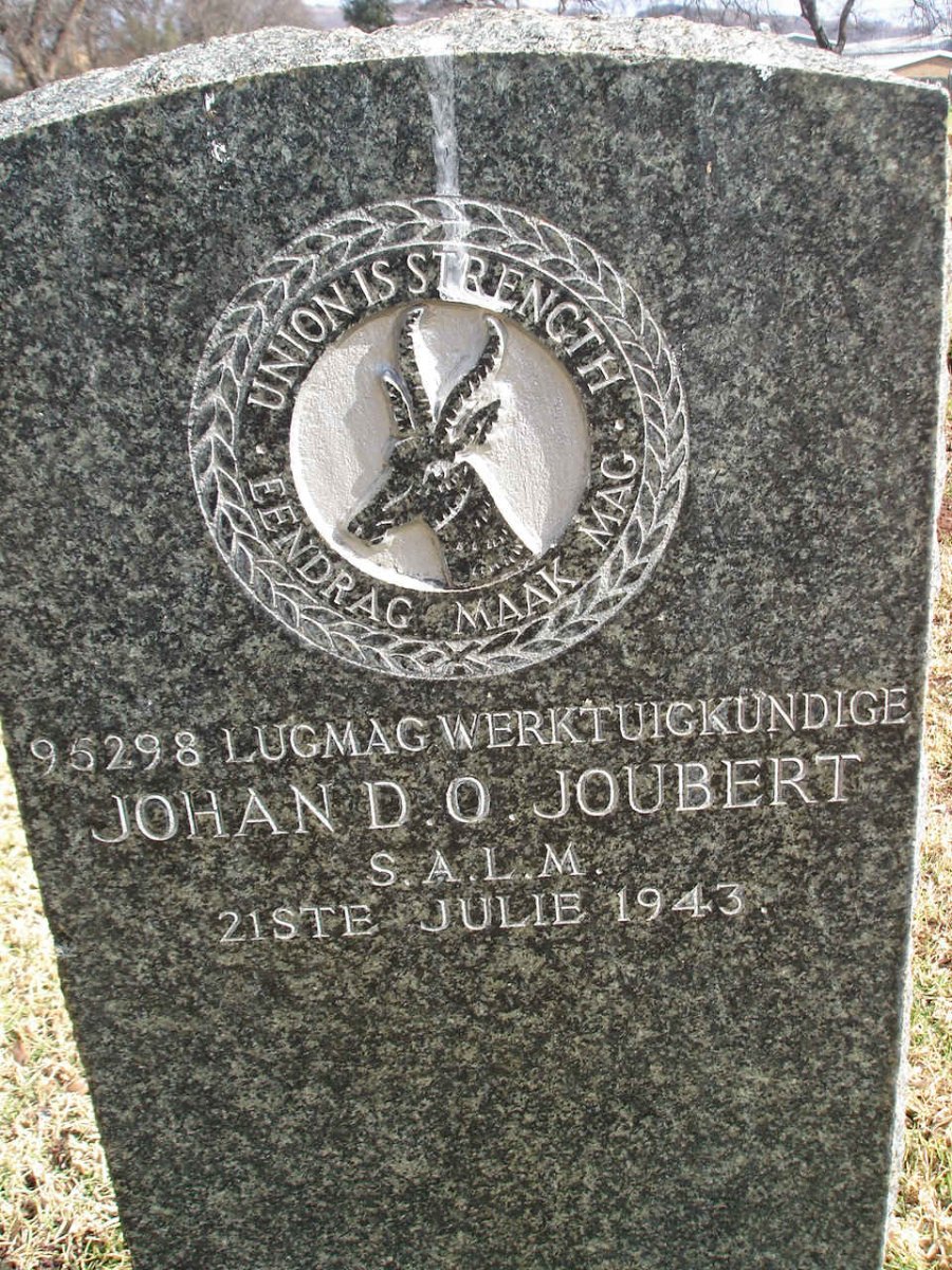 JOUBERT Johan D.O. -1943