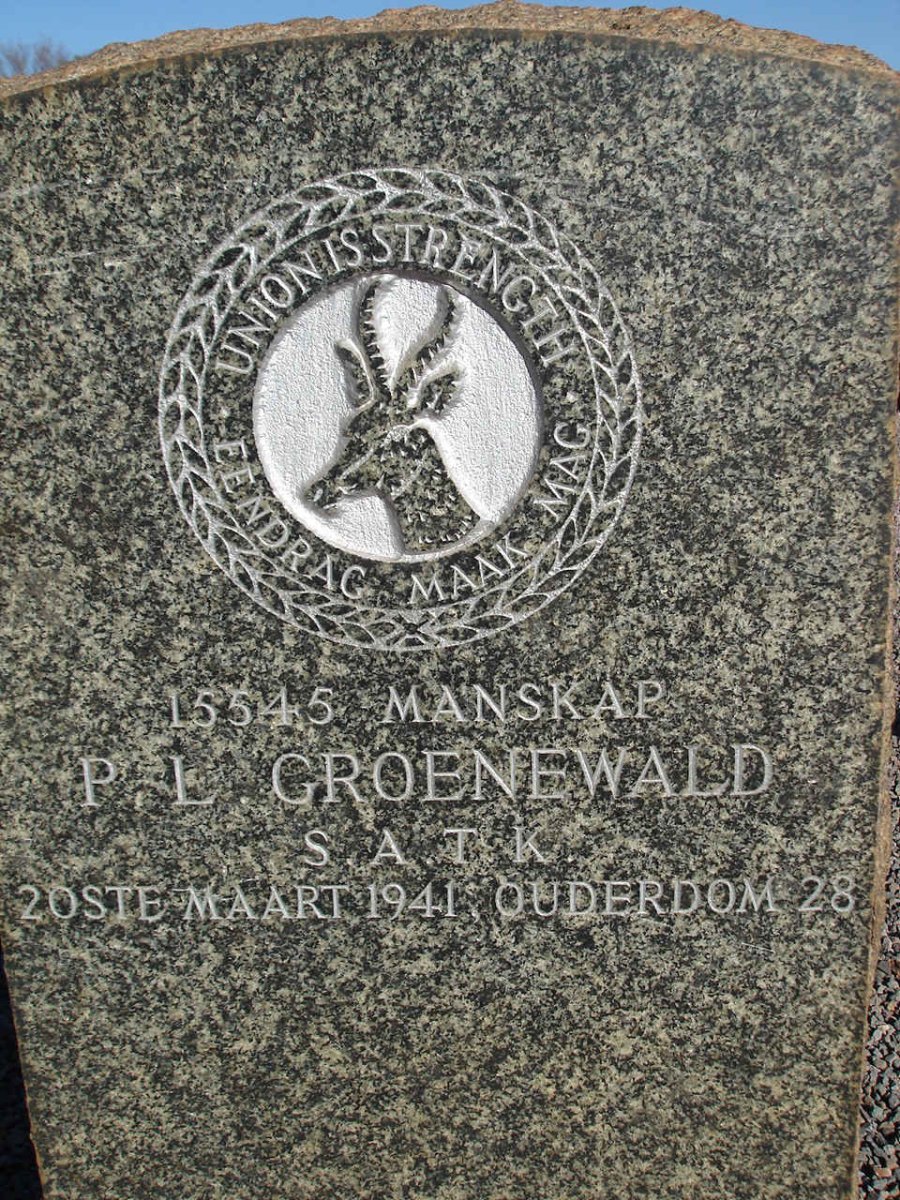 GROENEWALD P.L. -1941