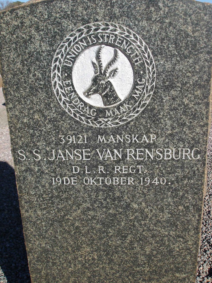 RENSBURG S.S., Janse van -1940