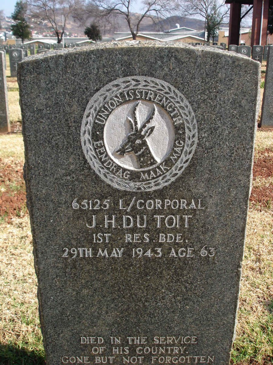 TOIT J.H., du -1943