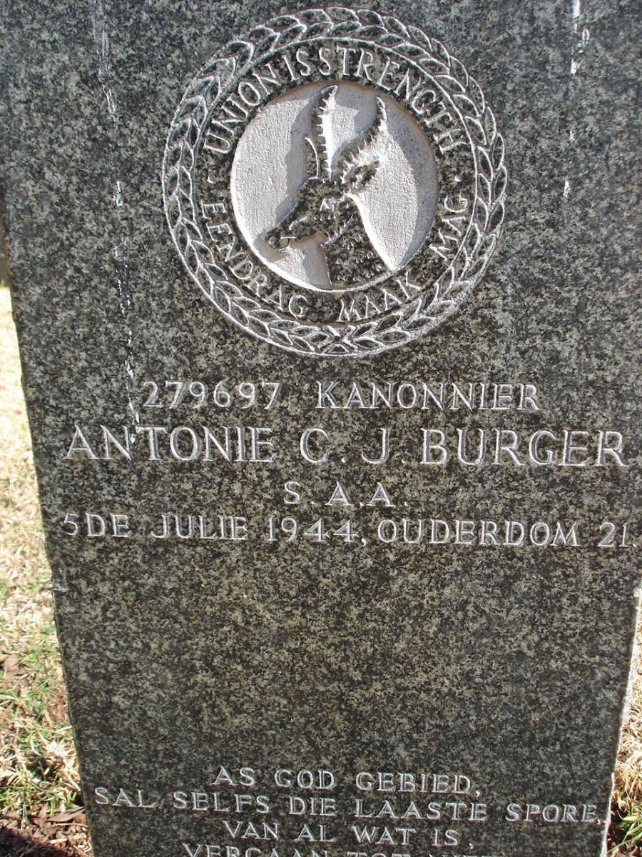 BURGER Antonie C.J. -1944