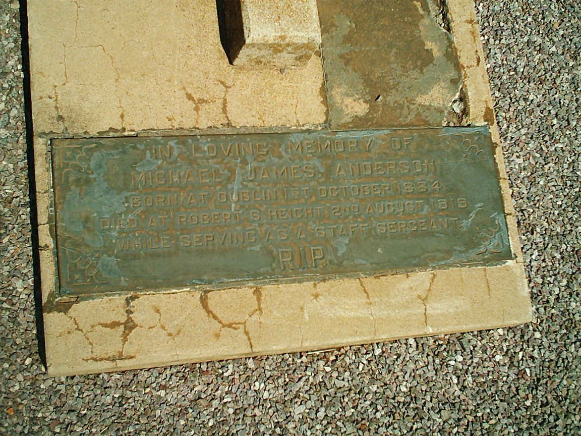 ANDERSON Michael James 1884-1919