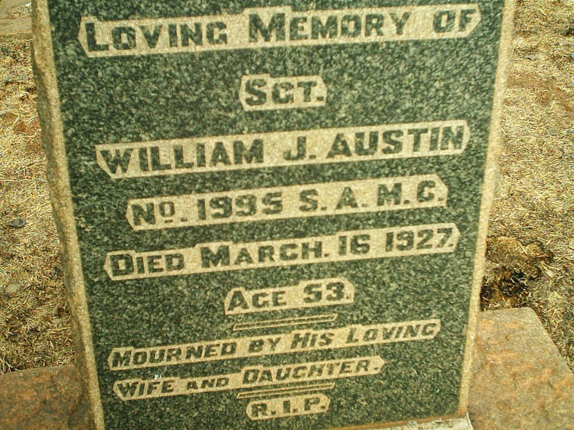 AUSTIN William J. -1927