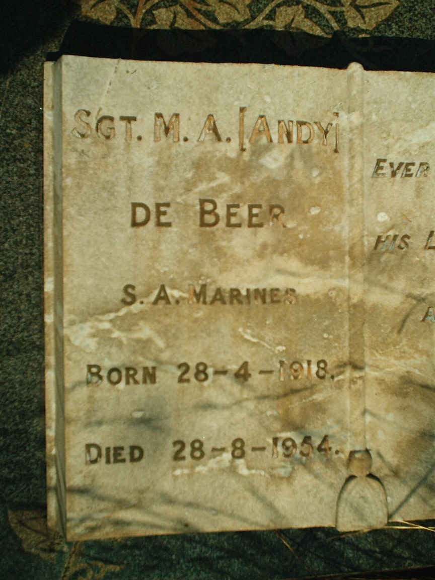 BEER M.A., de 1918-1954