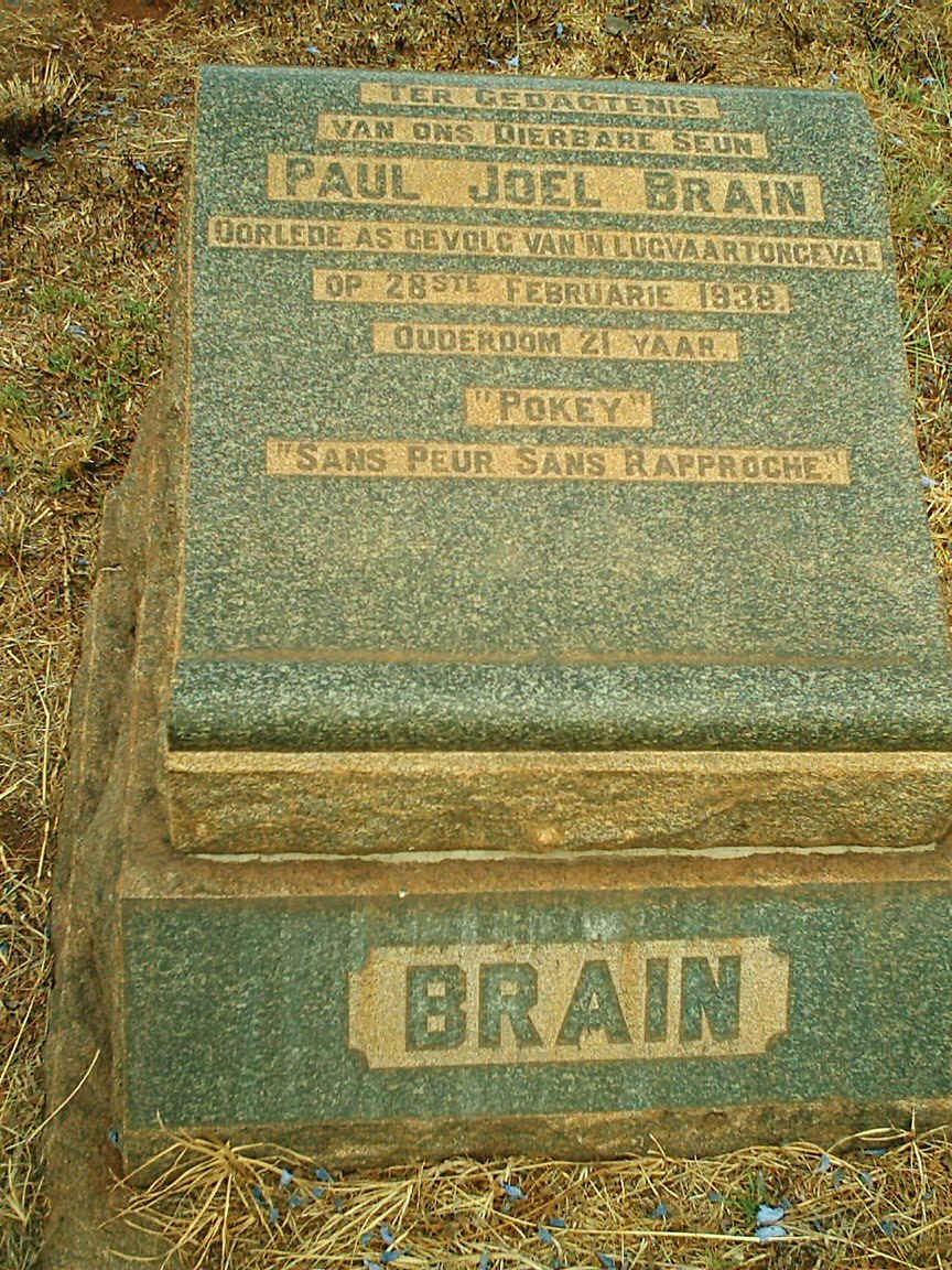BRAIN Paul Joel -1938