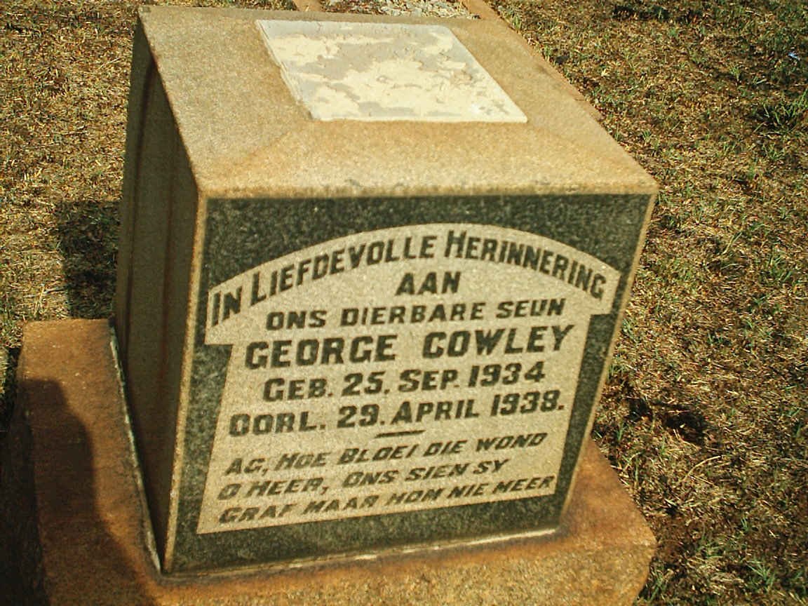COWLEY George 1934-1938