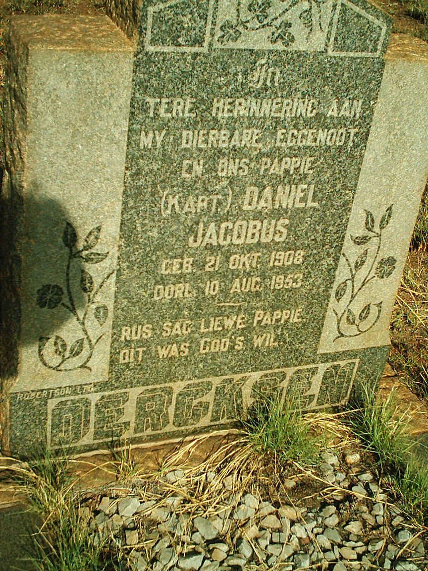 DERCKSEN Daniel Jacobus 1908-1953