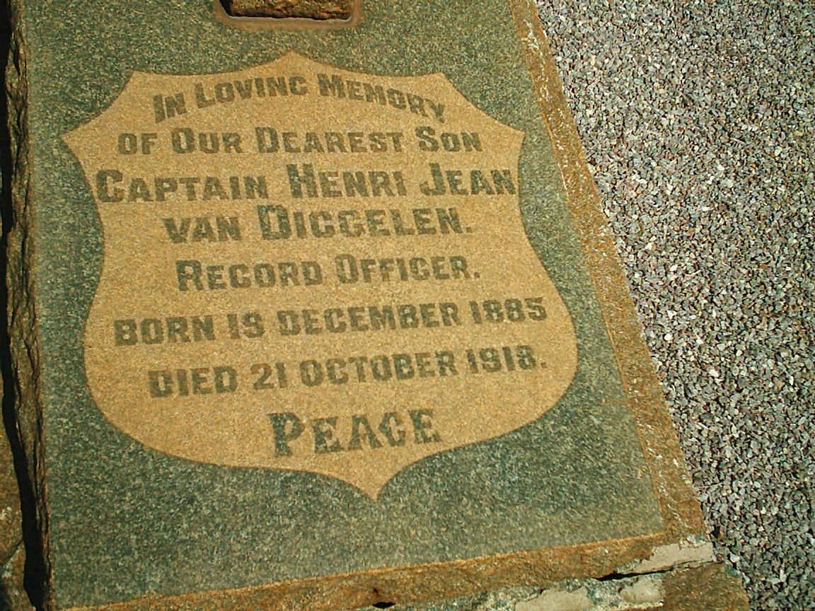 DIGGELEN Henri Jean, van 1885-1918