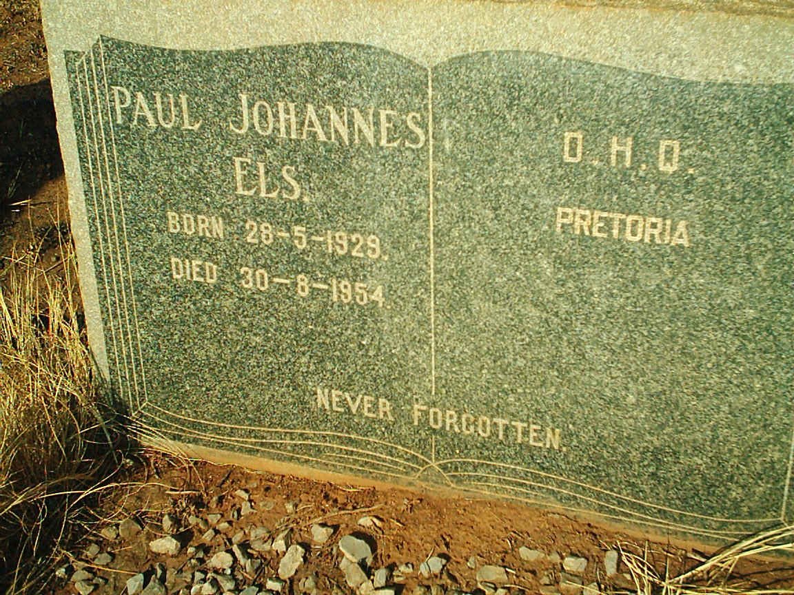 ELS Paul Johannes 1929-1954
