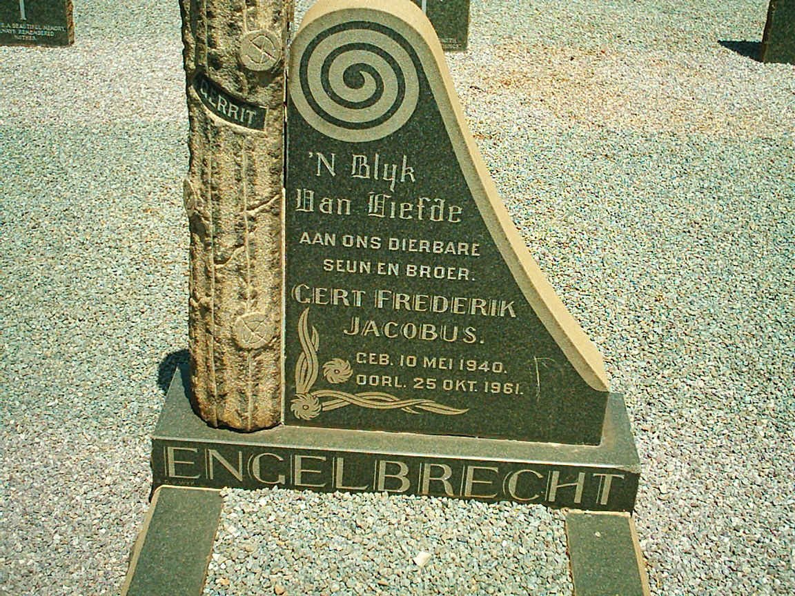 ENGELBRECHT Gert Frederik Jacobus 1940-1961