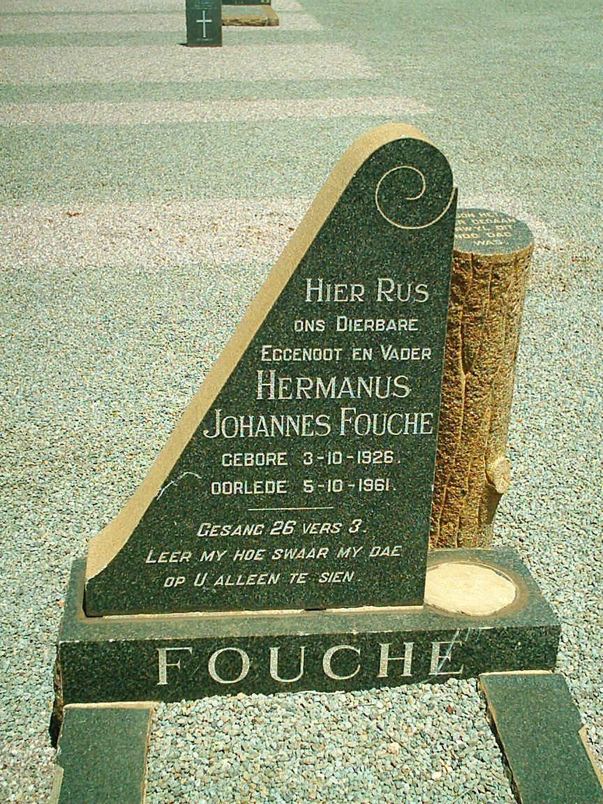 FOUCHE Hermanus Johannes 1926-1961