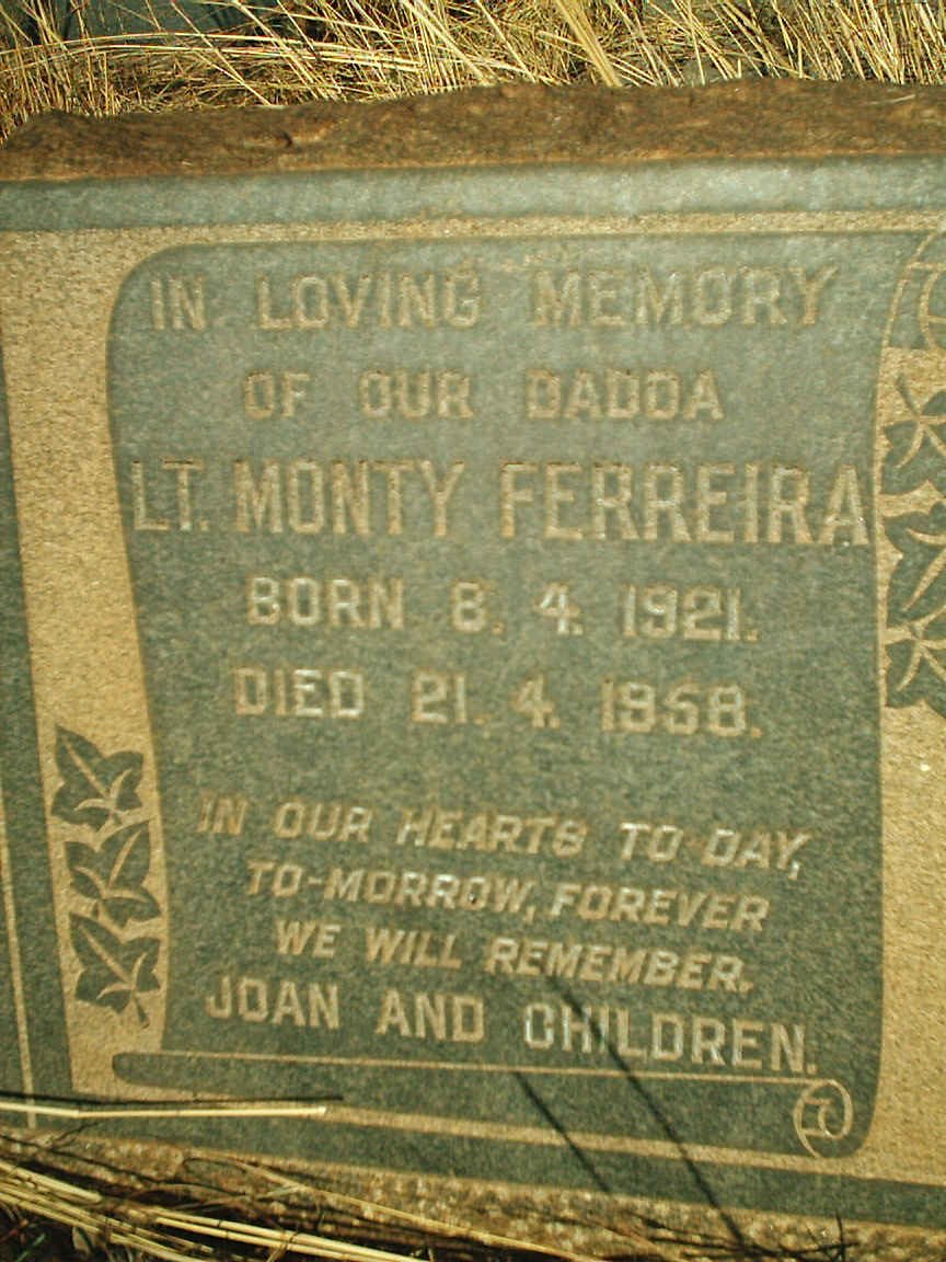 FERREIRA Monty 1921-1958