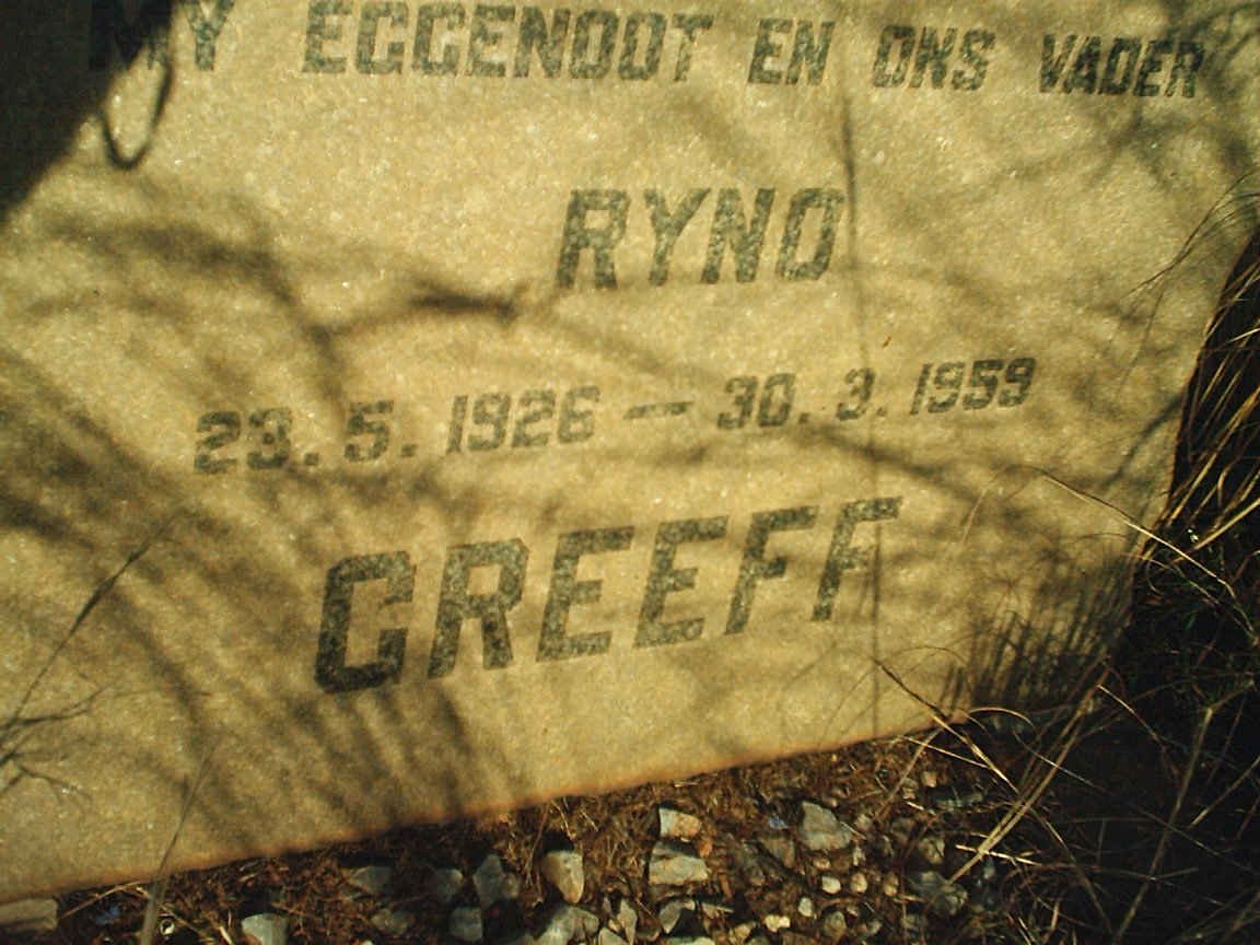 GREEFF Ryno 1926-1959