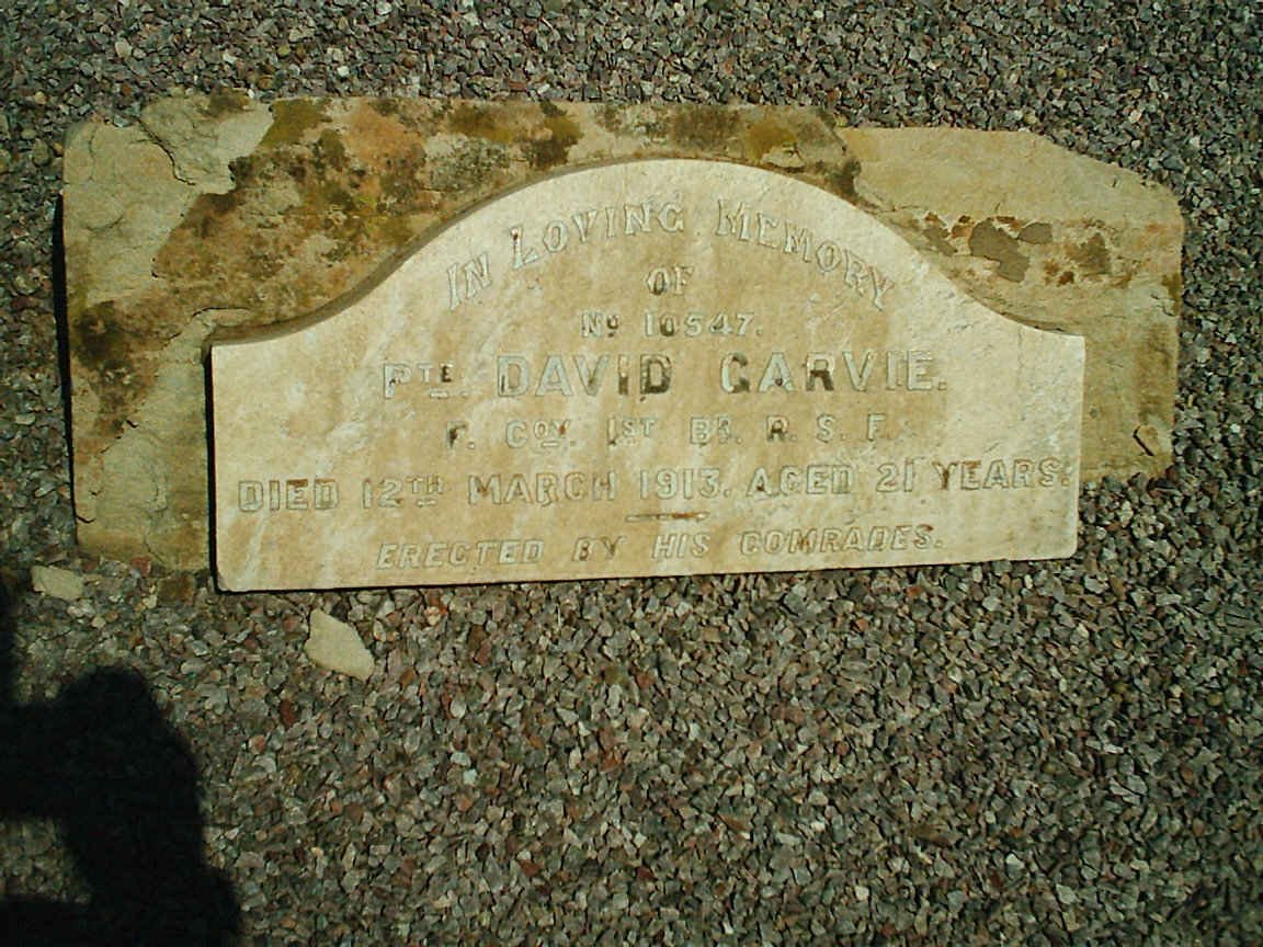 GARVIE David -1913