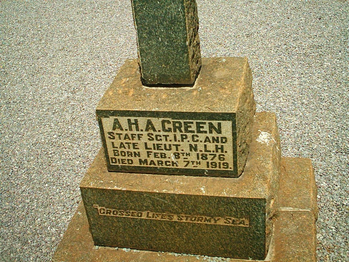 GREEN A.H.A. 1876-1919
