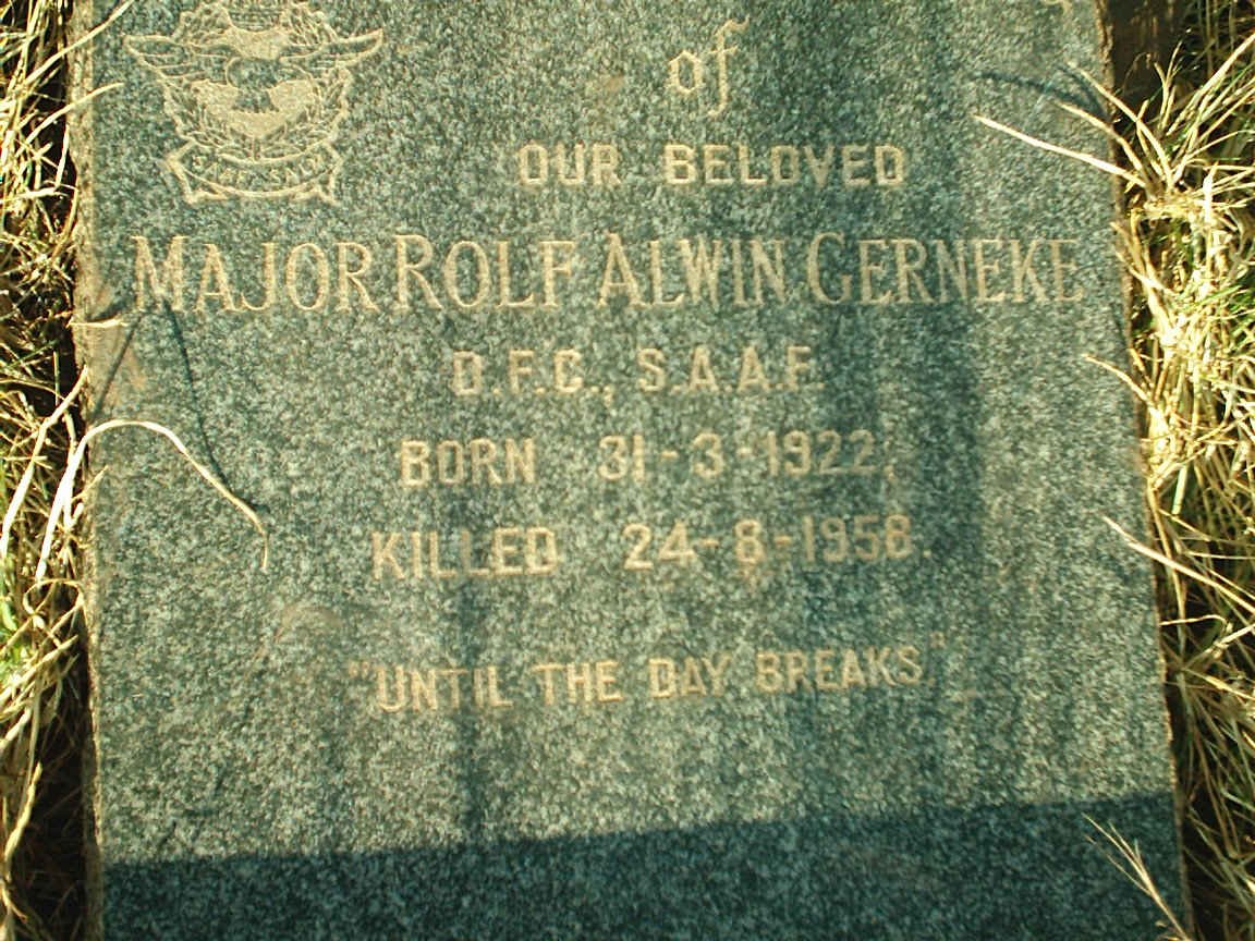 GERNEKE Rolf Alwin 1922-1958