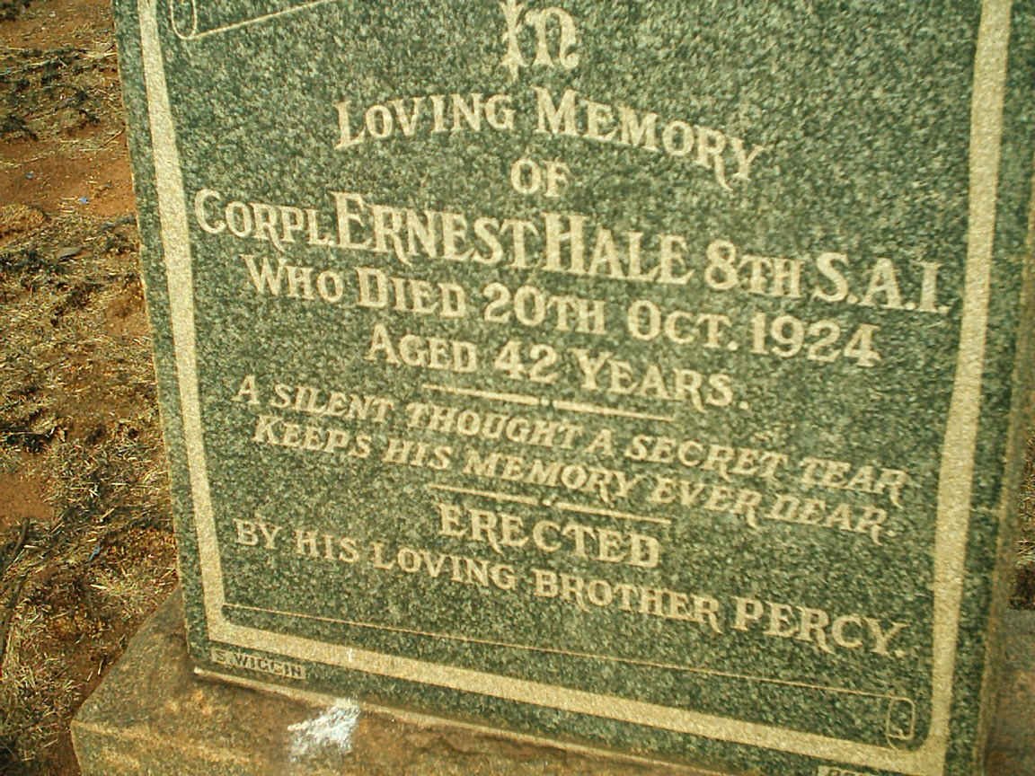 HALE Ernest -1924
