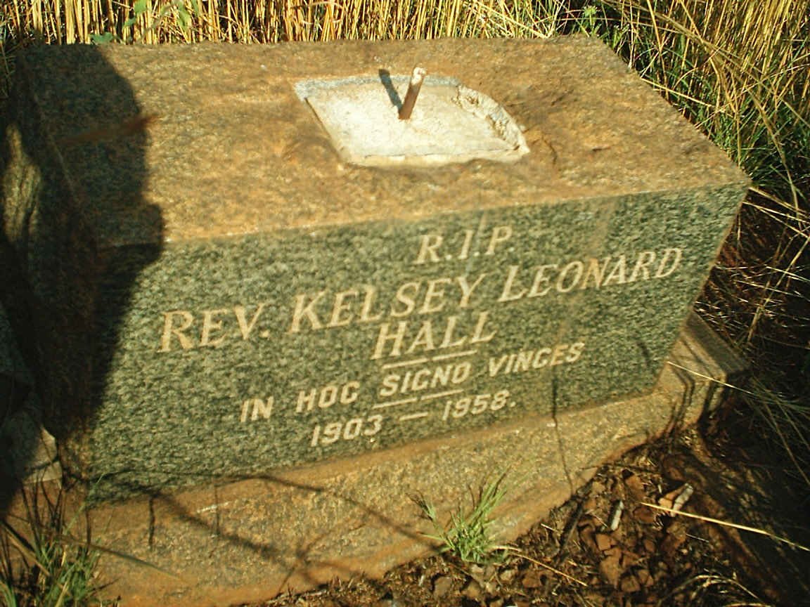 HALL Kelsey Leonard 1903-1958