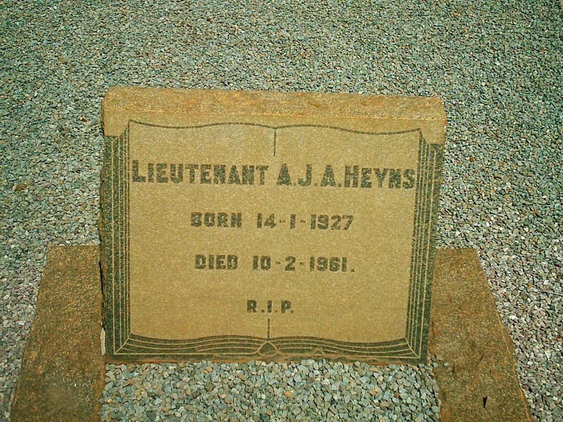 HEYNS A.J.A. 1927-1961