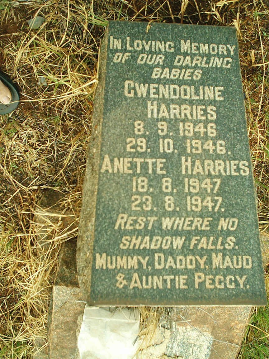 HARRIES Gwendoline 1946-1946 :: HARRIES Anette 1947-1947
