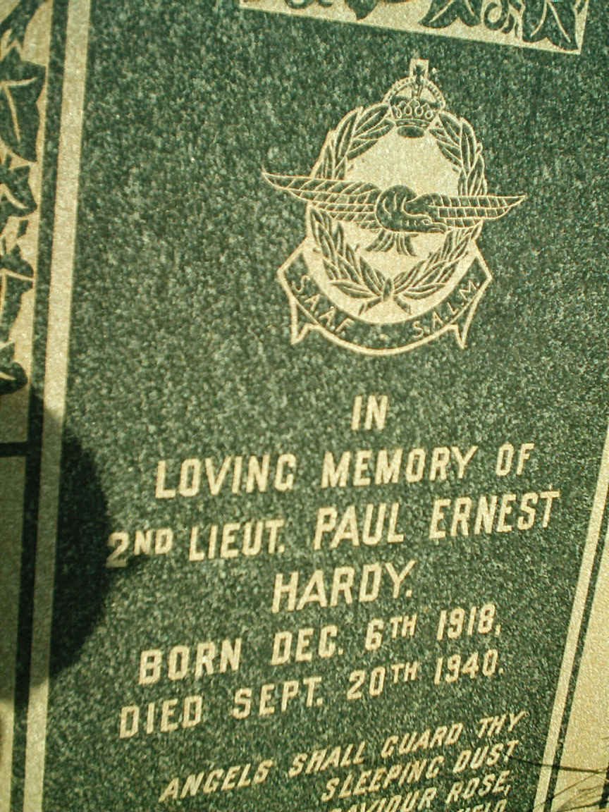 HARDY Paul Ernest 1918-1940
