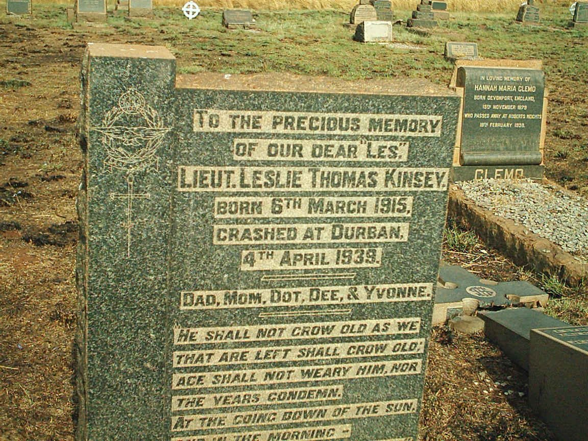 KINSEY Leslie Thomas 1915-1939