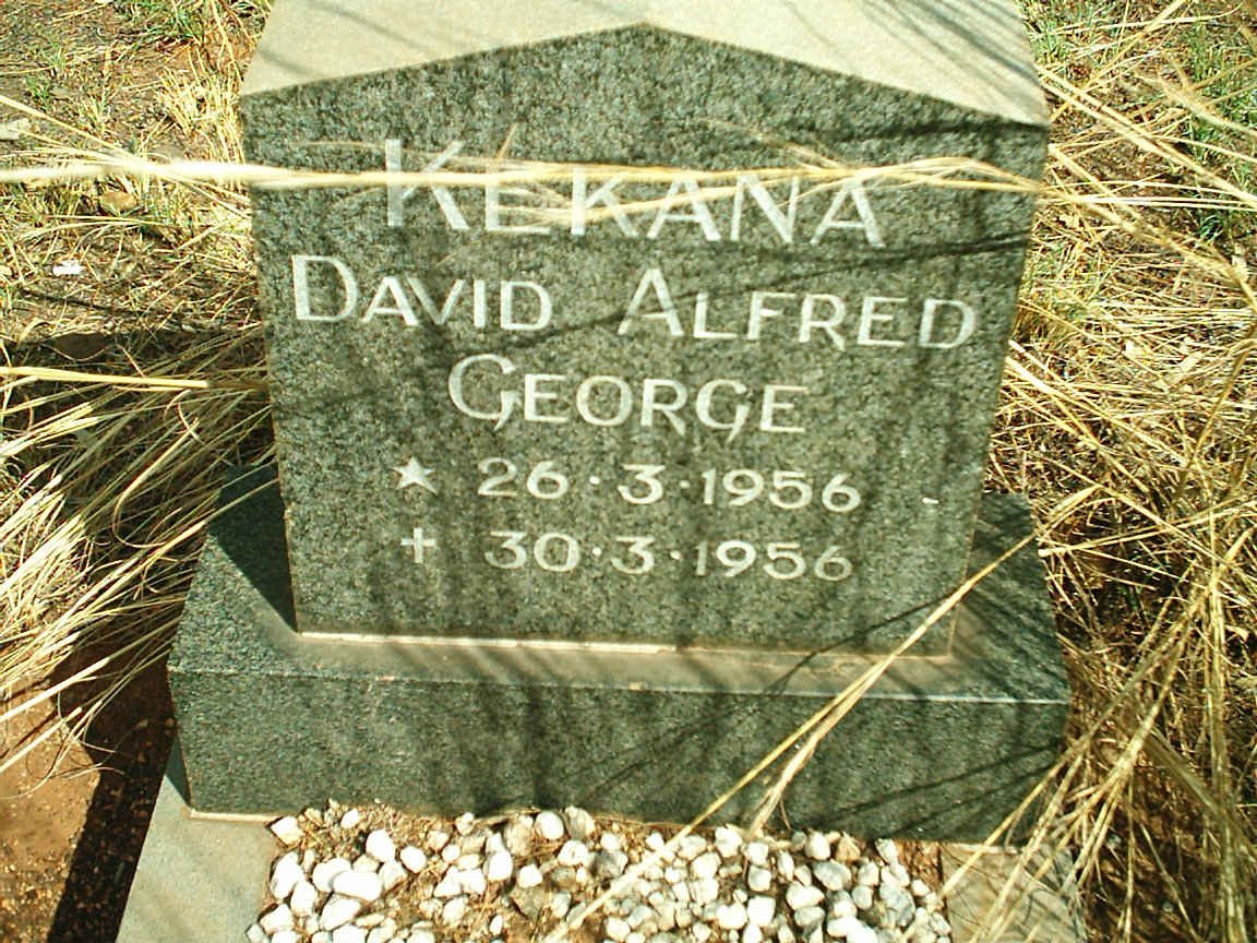 KEKANA David Alfred George 1956-1956