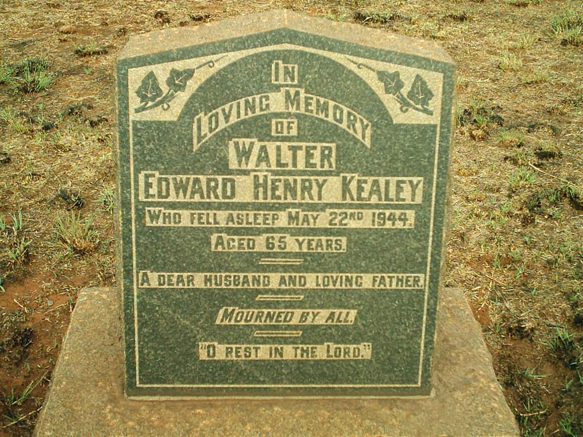 KEALEY Walter Edward Henry -1944