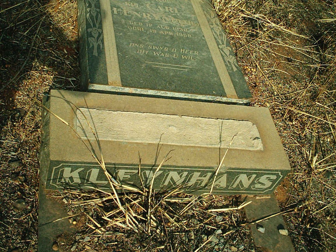 KLEYNHANS Carl Henry 1938-1958