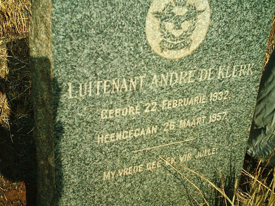 KLERK Andre, de 1932-1957