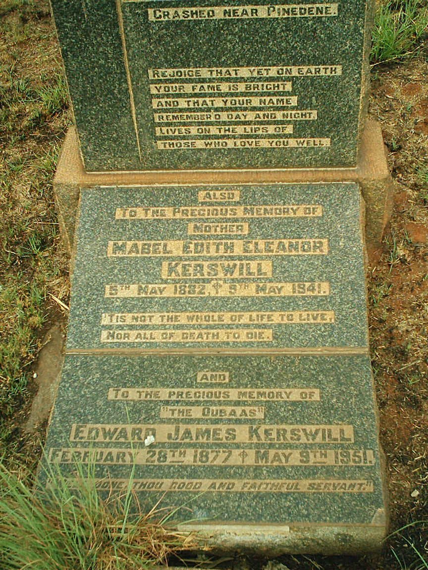 KERSWILL Edward James 1877-1951 &amp; Mabel Edith Eleanor 1882-1941