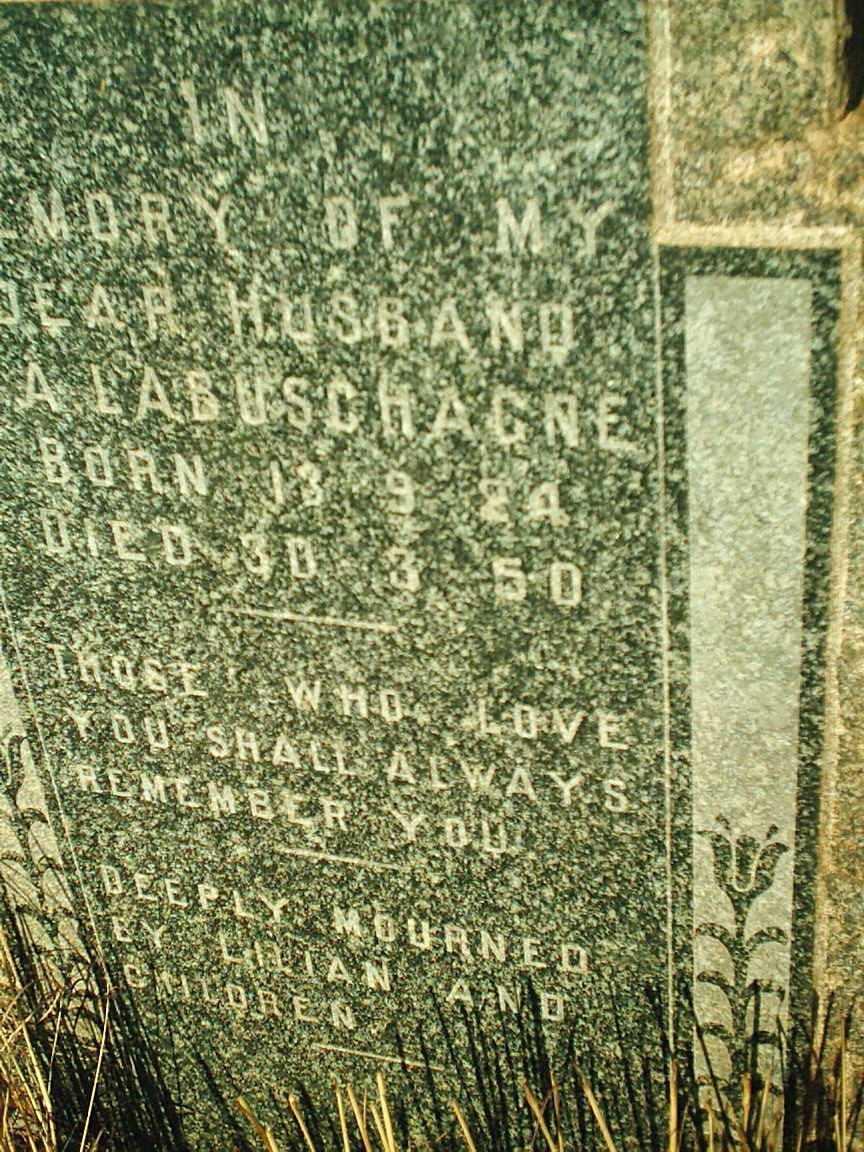 LABUSCHAGNE A. 1924-1950