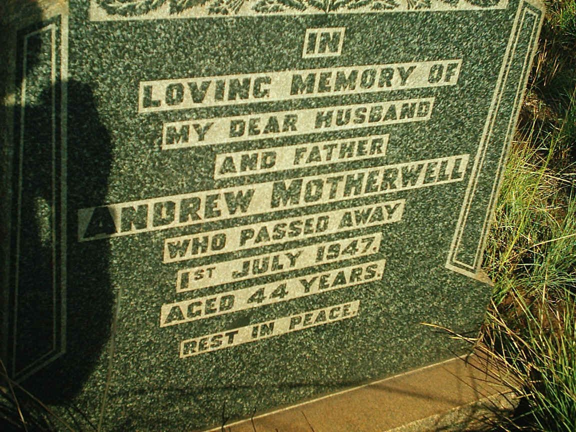 MOTHERWELL Andrew -1947