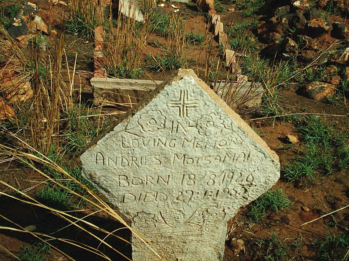 MOTSAMAI Andries 1926-1955