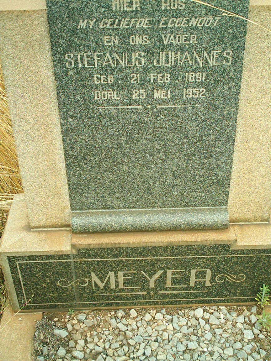 MEYER Stefanus Johannes 1891-1952