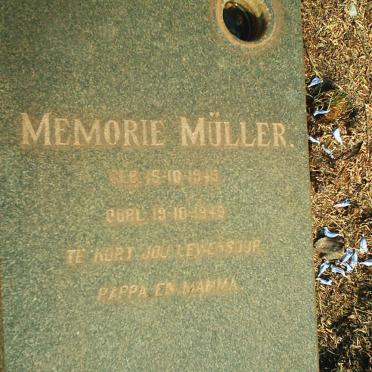 MULLER Memorie 194?-1949