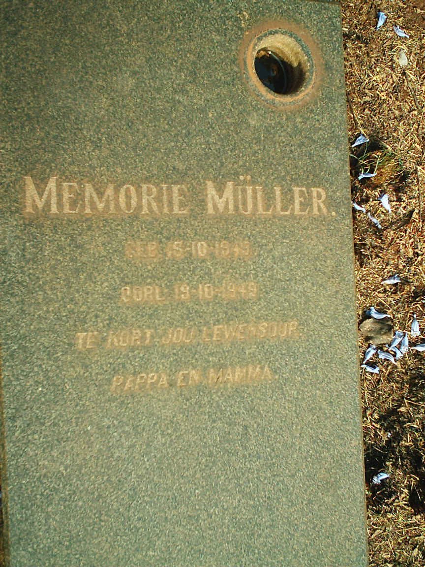 MULLER Memorie 194?-1949