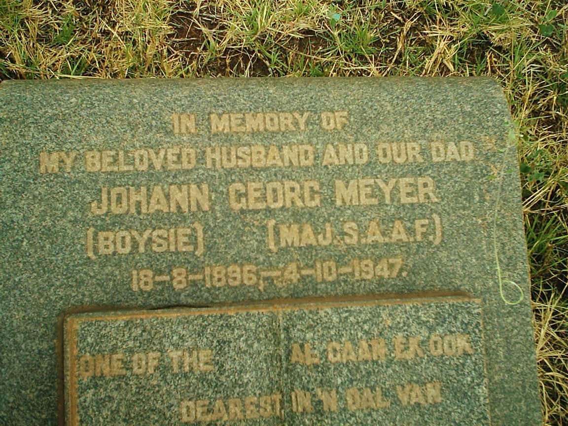 MEYER Johann Georg 1896-1947