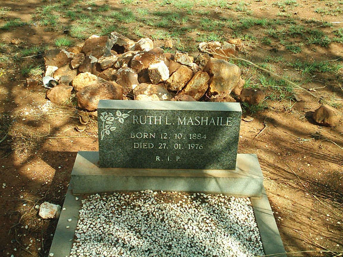 MASHAILE Ruth L. 1884-1976